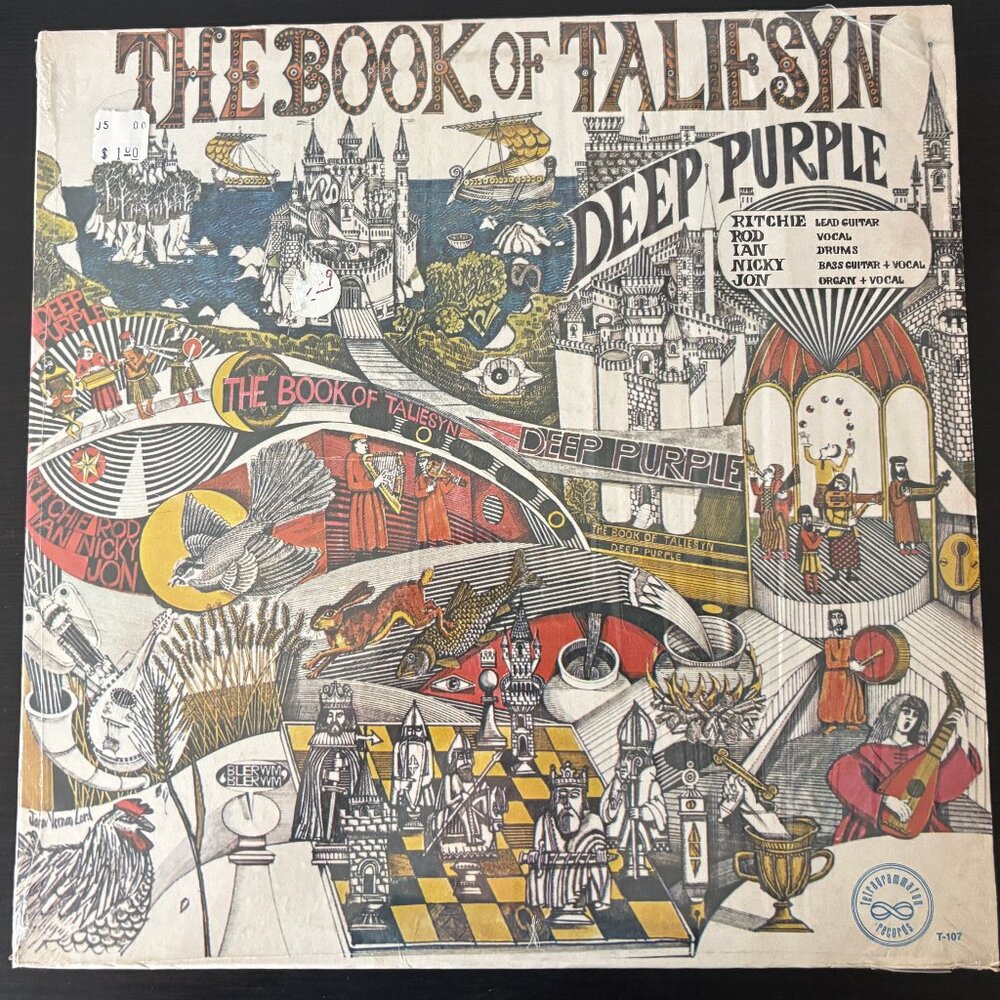 DEEP PURPLE 1968 The Book Of Taliesyn LP Tetragrammaton Record T-107